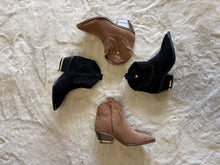 Load image into Gallery viewer, Suedette studded cowboy boots
