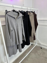 Load image into Gallery viewer, KMO SHELLEY knitted ribbed zip detail batwing jumper set with with leg trousers - 30''