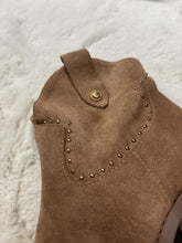 Load image into Gallery viewer, Suedette studded cowboy boots
