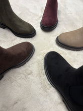 Load image into Gallery viewer, Suedette stretch ankle boot
