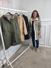 Load image into Gallery viewer, KMO SUE reversible raincoat with zip and popper closure and large hood - (TRUE TO SIZE)
