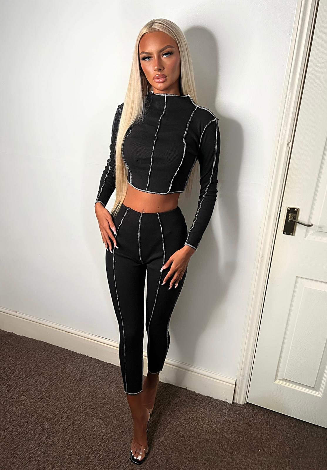 Lucy contrast stitch co ord Kitme.out